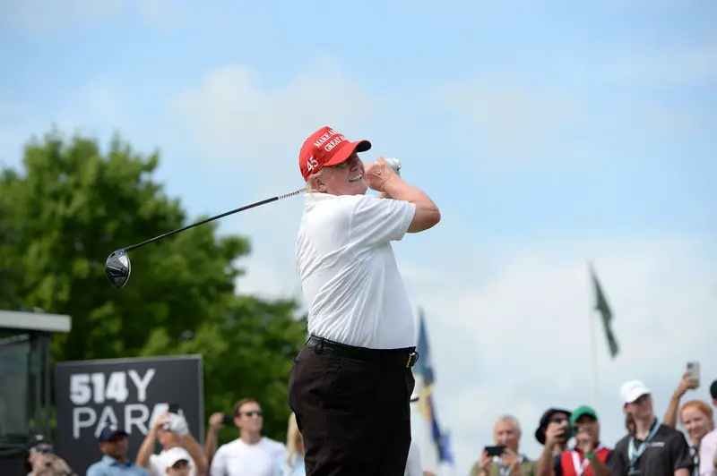 Donald Trump Golfing