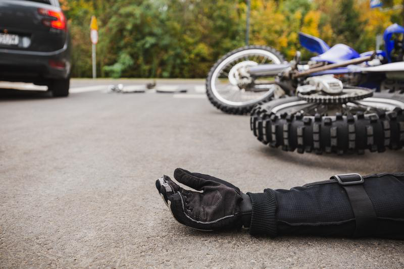 Motorcycle Accident Scene